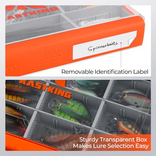 KastKing HyperSeal Waterproof Tackle Box 3600 with 1 Pack Compartments