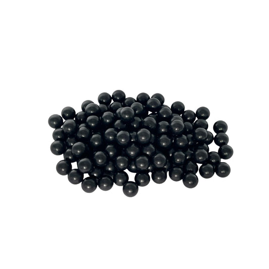 100 Rounds 50 Cal Paintballs, Solid Nylon Ammo Balls for Self Defense, Reusable .50 Caliber, Compatible with T4E TR50, HDP50, HDR 50 (Black)