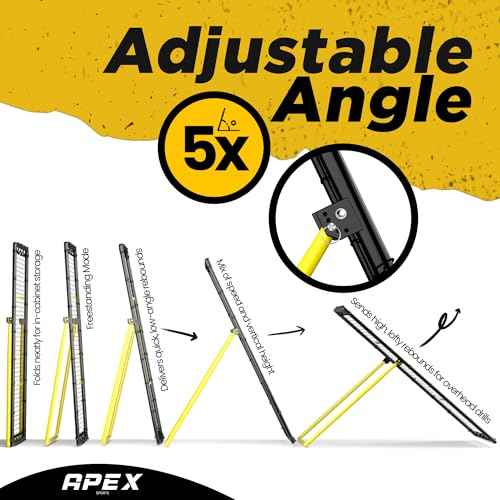 Adjustable Volleyball Rebounder Net 7x4 ft ? Bounce Back Training Equipment with Angle Customization for Practicing Volleying, Bumping, Spiking ? Durable & Portable with Travel Bag