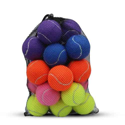 Tennis Balls, 20 Pack Training Tennis Balls,High Elasticity Practice Tennis for Beginner, Exercise Playing Balls for Pet Dog