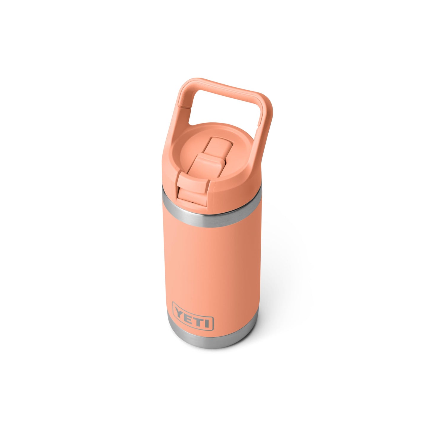 YETI Rambler Jr. 12 oz Kids Bottle, with Straw Cap, Low Country Peach
