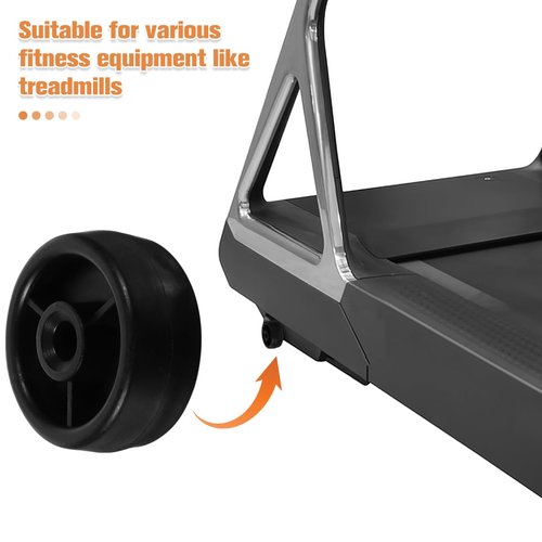 DECHOUS Heavy Duty Plastic Roller Wheel for Fitness Equipment Replacement Part for Treadmill Exercise Bike Home Gym Smooth Workout
