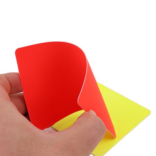 ZIRANU Football Redness Yellow Card Set Sports Football Referee Redness Yellow Card Set Soccer Warning and Ejection Cards Set