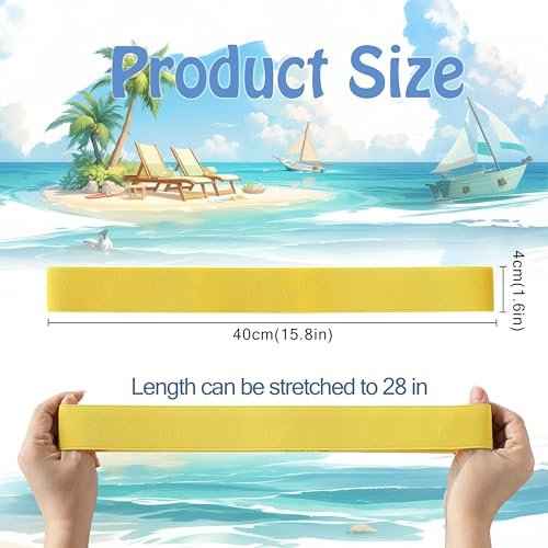4 Pack Towel Bands, Flexible and Strong Beach Towel Holder, Lightweight and Easy to Store for Vacation and Travel, Towel Bands for Beach Chairs and Cruise Chairs