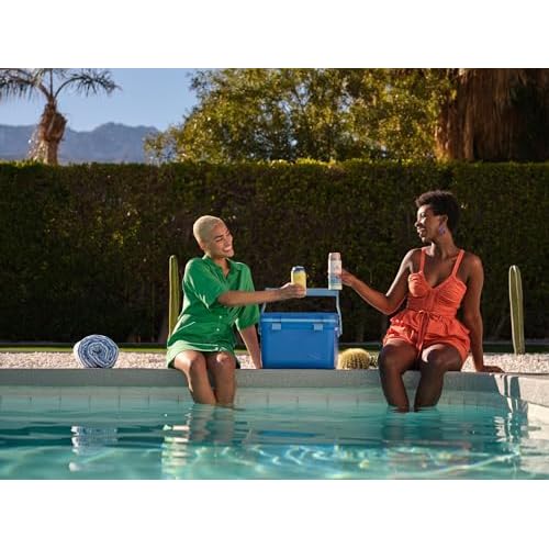 Stanley Adventure Outdoor Cooler 16 qt | Heavy Duty Outdoor Camping Cooler with Easy Carry Top Handle | 36 Hour Cooling Ice Chest for 21 Cans| BPA-Free | Azure