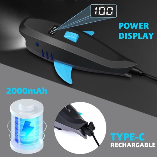 LESOVI Bike Horn with Light, 120dB Electric Bicycle Bell & 400LM Rechargeable Headlight, IPX4 Waterproof Kids Bike Accessories for Boys/Girls, Scooters, Easy Install with Battery (Black)