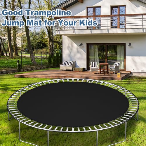 14ft Round Trampoline Replacement Mat with 72 V-Rings for 6.5" Springs - Fits 12ft, 14ft, 15ft Models