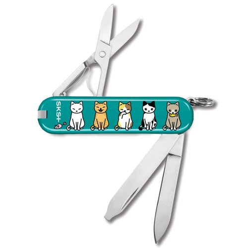 Victorinox Happy Cats Classic SD Iconic Design Swiss Army Knife