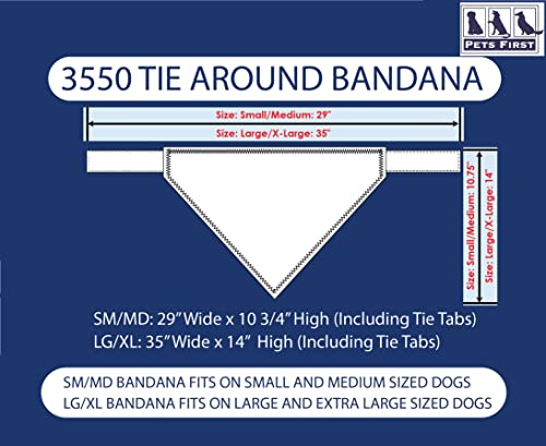 Pets First NCAA Texas Longhorns Large/X-Large Dog & Cat Bandana Tie