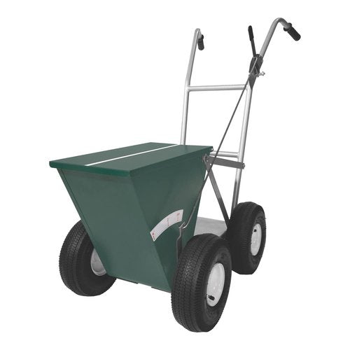 Champion Sports 50 LB Wheeled Heavy Duty Steel Dry Line Striping Athletic Field Marker, Green
