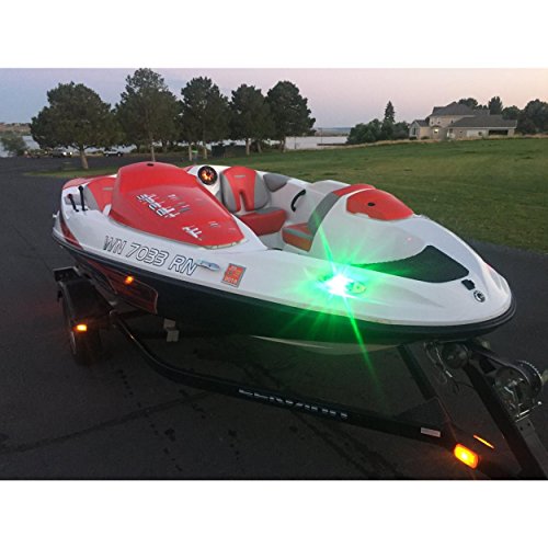 Boat Navigation Lights Red & Green LED Marine Bow Lights Waterproof 12V
