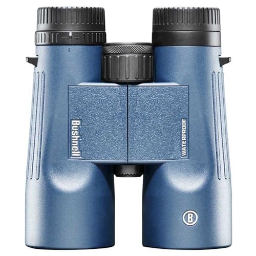Bushnell H2O 8x42mm Binoculars, Waterproof and Fogproof Binoculars for Boating, Hiking, and Camping, Multi Blue