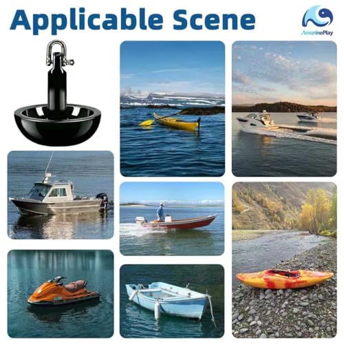 5lb Mushroom Anchor Kit for Small Boat Kayak Canoe with Rope & Accessories - Up to 8ft Watercraft
