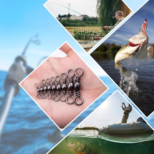 Natufish Barrel Swivels 50/100 Pcs High Strength Saltwater Fishing Tackle 10#