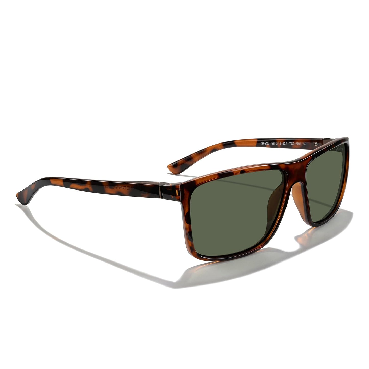 MERRY'S Rectangular Polarized Sports Sunglasses for Men Women Cycling Driving Fishing UV400 Protection S8225
