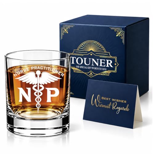 Whiskey Glasses Set with Gift Box - 11 oz Clear Lead-Free Glass