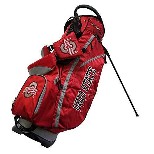 Team Golf NCAA Fairway Golf Stand Bag, Lightweight, 14-Way Top, Spring Action Stand, Insulated Cooler Pocket, Padded Strap, Umbrella Holder & Removable Rain Hood