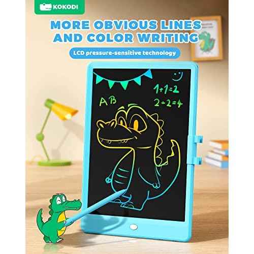 KOKODI LCD Writing Tablet, Gifts for 3 Years Old Boys and Girls£¬10 Inch Colorful Doodle Board Drawing Tablet, Erasable Reusable Electronic Drawing Pads, Educational and Learning Toys for Kids