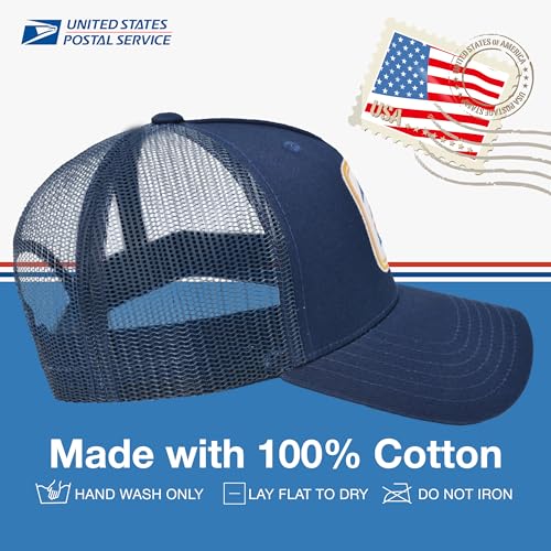 US Mail Trucker Hat Navy Blue One Size Adjustable Baseball Cap