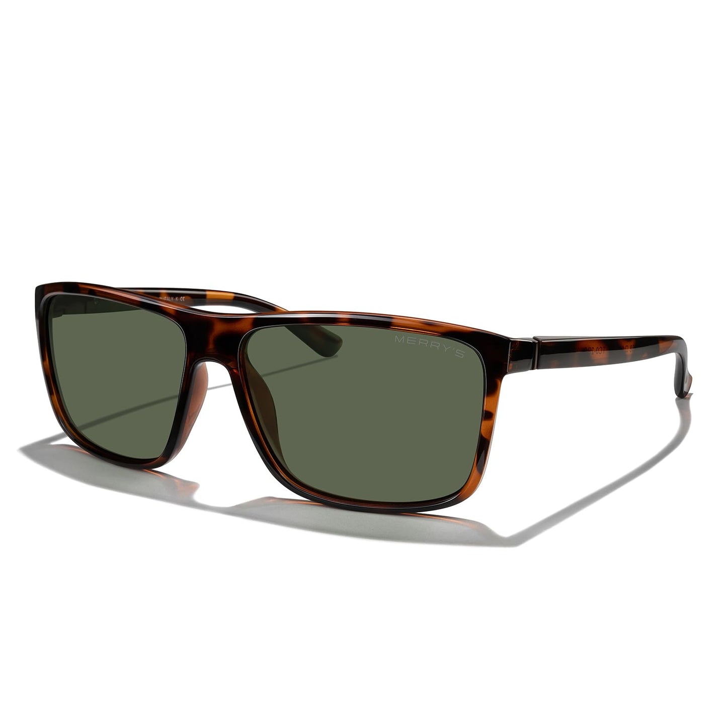 MERRY'S Rectangular Polarized Sports Sunglasses for Men Women Cycling Driving Fishing UV400 Protection S8225