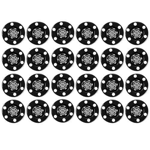 Franklin Sports NHL Street Roller Hockey Pucks - Pro Commander Outdoor Roller Hockey Pucks for Practice + Training - Outdoor Hockey Street Pucks with Rollers - 24 Bulk Packs, 6 Packs + Single Pucks