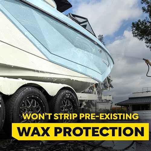 Meguiar's M43 Marine/RV Boat Wash, pH-Balanced Boat/RV Wash for Protecting Fiberglass and Gel Coat, Streak-Free Shine that Keeps Surfaces Clean and Protected, 64 Oz