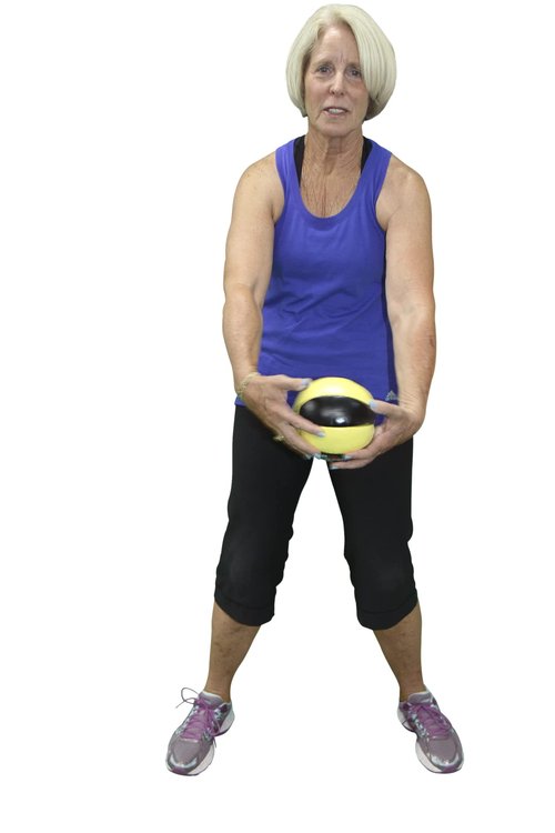 Sportime Strength Medicine Ball, 2.2 Pounds, Yellow/Black
