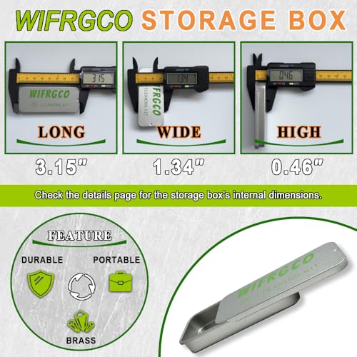Brass Thread Adapters Set 5-40 to 8-32, 8-32 to 5/16-27 & 10-32 - 2 Each Type, 6 Pieces with Storage Case - Compatible with Gun Cleaning Tools