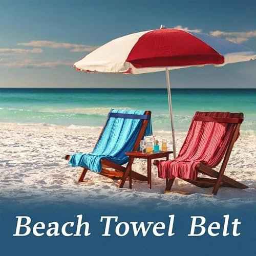 4 Pack Towel Bands, Flexible and Strong Beach Towel Holder, Lightweight and Easy to Store for Vacation and Travel, Towel Bands for Beach Chairs and Cruise Chairs