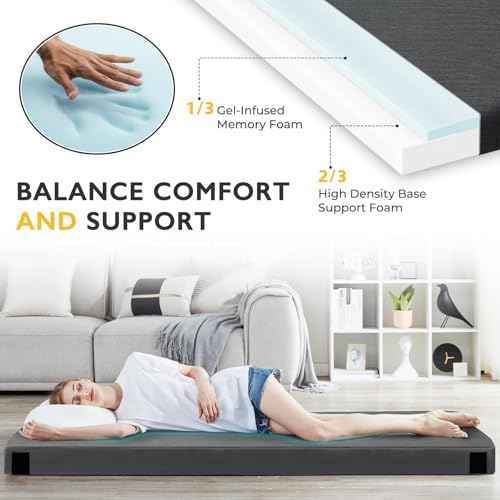 Sleeping Pad for Adults, Comfortable Thick Floor Sleeping Mats for Car Truck Tent with Removable Travel Bag