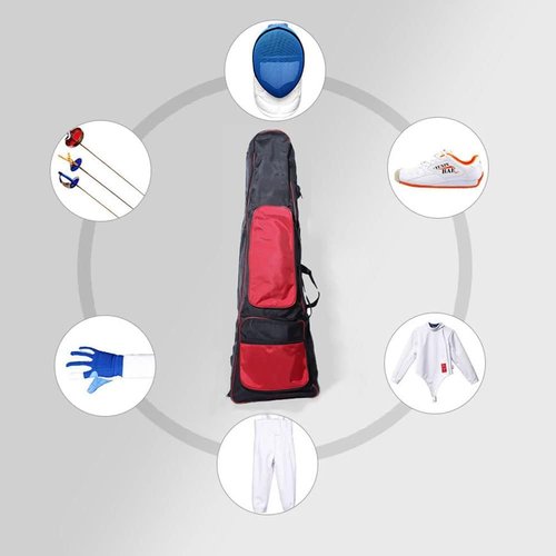 Fonher Fencing Bag,1680D Oxford Material,Waterproof Epee Bag,Fencing Equipment Black