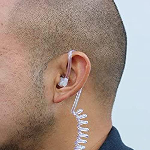 Acoustic Coil Tube 20-Pack Replacement Earpieces for Walkie Talkies