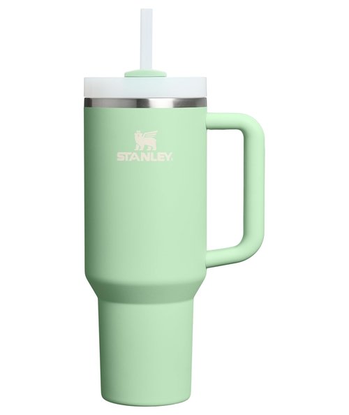Stanley Quencher H2.0 Tumbler with Handle and Straw 40 oz | Flowstate 3-Position Lid | Cup Holder Compatible for Travel | Insulated Stainless Steel Cup | BPA-Free | Pistachio