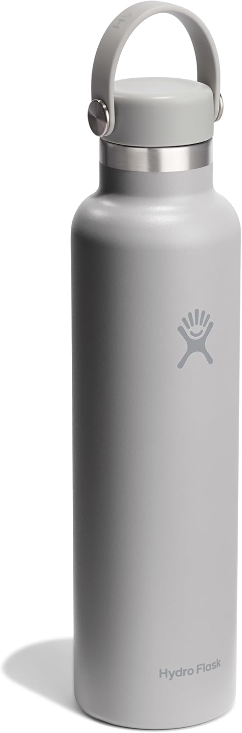 Hydro Flask Water Bottle - Insulated Stainless Steel - Non Spill, Leakproof in 24 Oz White