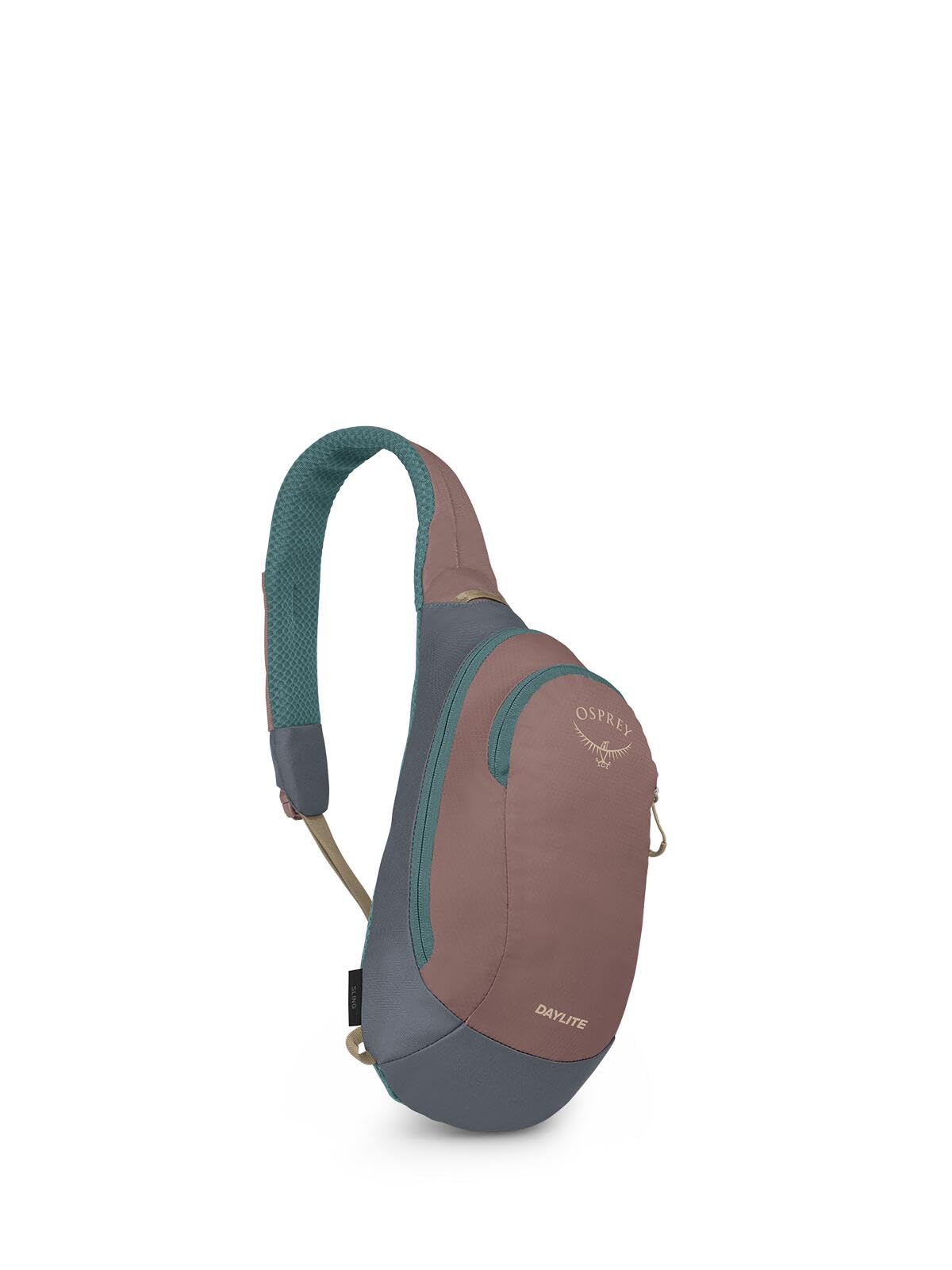 Osprey Daylite Shoulder Sling Bag – Compact Crossbody Sling Backpack for Everyday Carry, Festivals, and Travel – Lightweight, Comfortable Fit for Hands-Free Convenience, Magma Brown/Tungsten