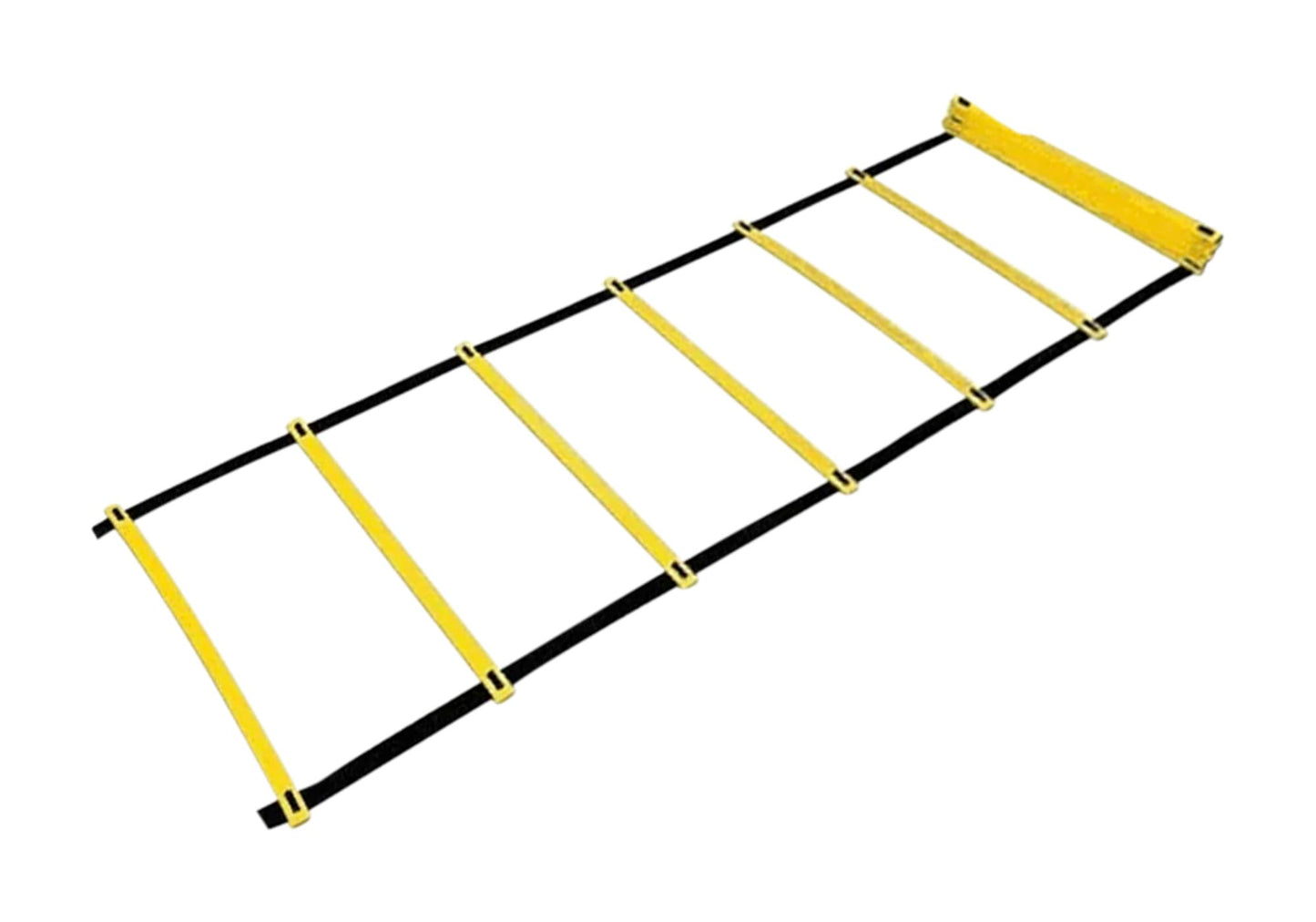Sportime Agility Ladder Single Wide Rungs, 29-1/2 Feet x 16-1/2 Inches, Yellow/Black