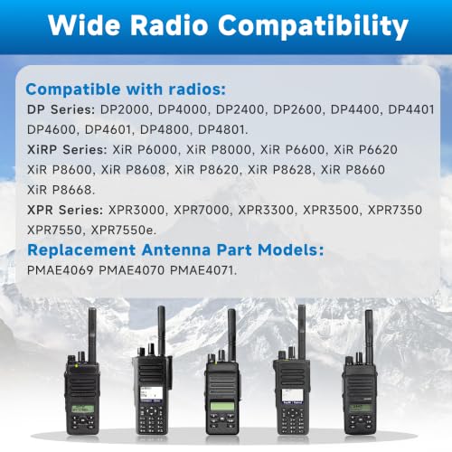 UHF Antenna Replacement 403-527MHz for Motorola XPR Series 2 Pack - Stubby