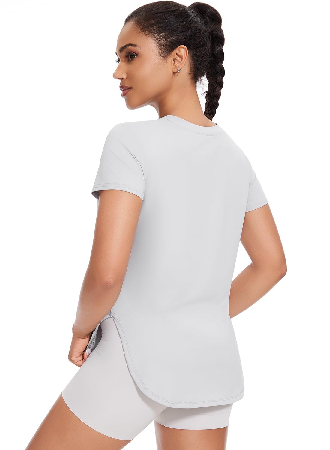 Cosy Pyro Workout Tops for Women Short Sleeve Black/Gray/White/Army XL