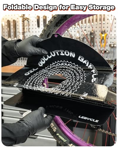 Bike Disc Brake Cover - Foldable Grime Guard for Bicycle Cleaning and Protection