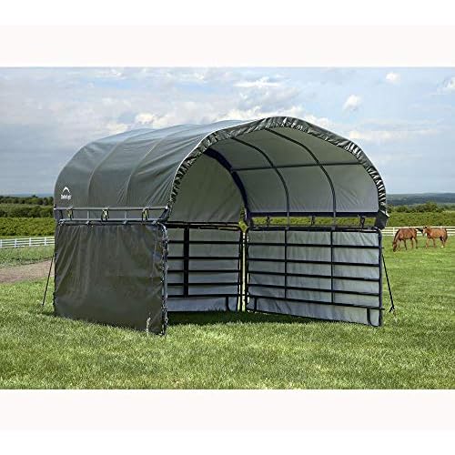 ShelterLogic 12'x12' Equine, Livestock and Agricultural Shelter Enclosure Kit (Corral Panels and Shelter Not Included)