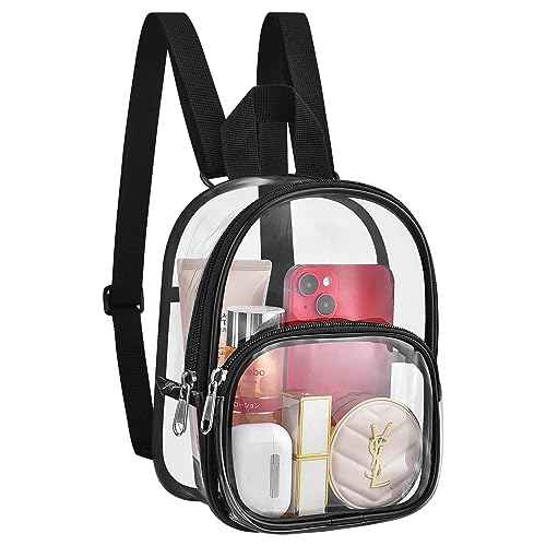 USPECLARE Clear Mini Backpack Stadium Approved for Little Boys & Girls, Transparent Backpack for Concert, Festival, Sport Events