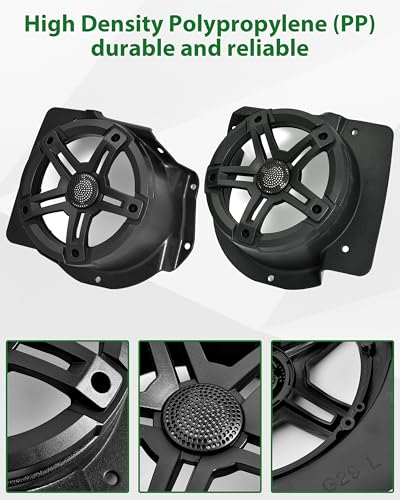Under Dash Speaker Pods for Yamaha Drive2 G29 Golf Cart - 6.5 Inch Compatibility