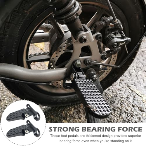 2PCS Foldable Aluminium Bike Rear Pedals Footrests for Bicycle