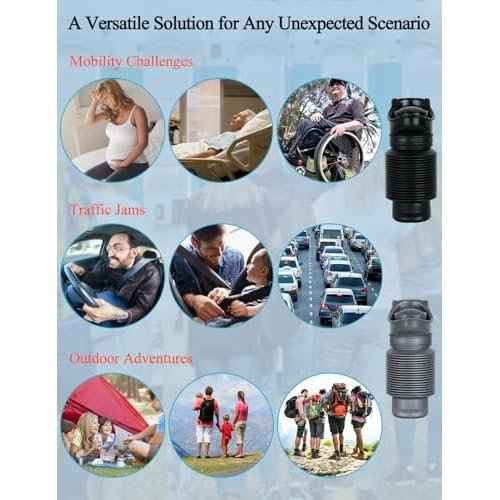 2-PC 750ml Leakproof Collapsible Pee Sport Pee Bottle for Men, Reusable Travel Urinals for Men Car, Portable Men's Pocket Toilet for Outdoor Camping, Travelling, Traffic Jams & Emergency Situations