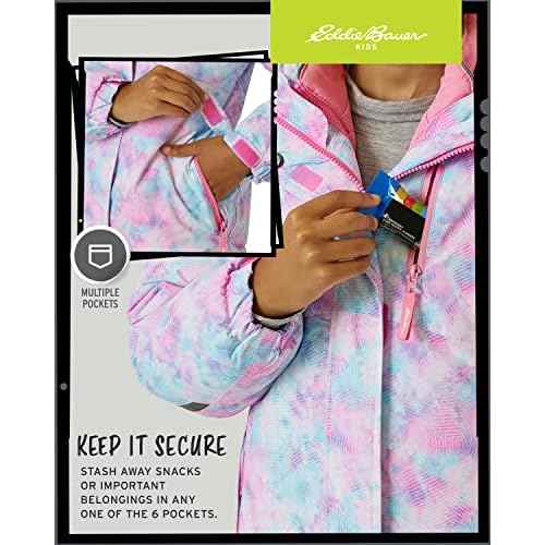 Eddie Bauer Kids' Ski Jacket - Waterproof 3 in 1 Insulated Coat with Removable Shell Jacket for Boys and Girls (3-16)