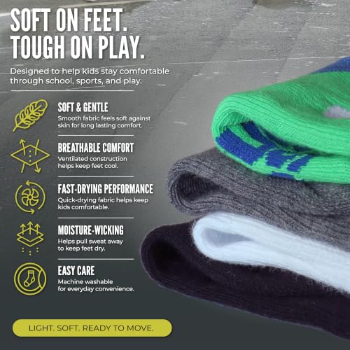 Under Armour Boys Multi Pack Essential Quarter Socks - Basic White, Size 4-6