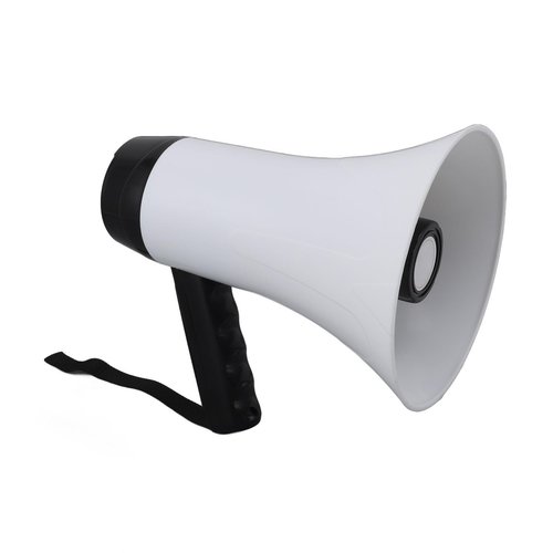 aqxreight Portable Megaphone Bullhorn 30W Power Megaphone Speaker 300S Recording 500M Trans Distance 10 Hours Lasting Battery 1500mAh Portable Megaphone BullhornPortable Megaphone Speaker