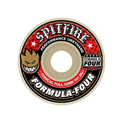 52mm Skateboard Wheels - Spitfire Formula Four Conical Full 101du