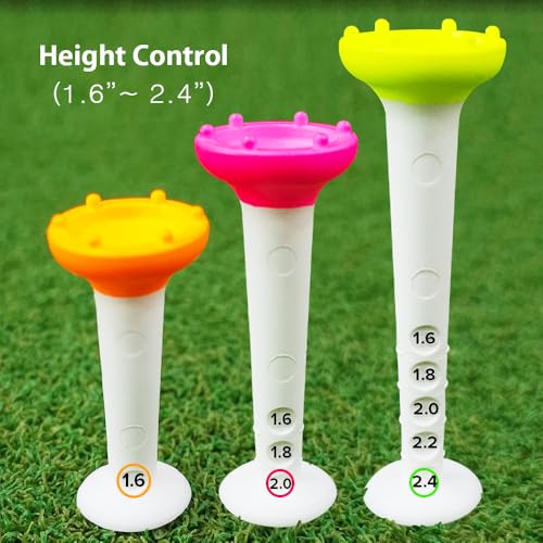 Big Easy Golf Tees with Magnetic Keeper & Adjustable Height - Variation 15