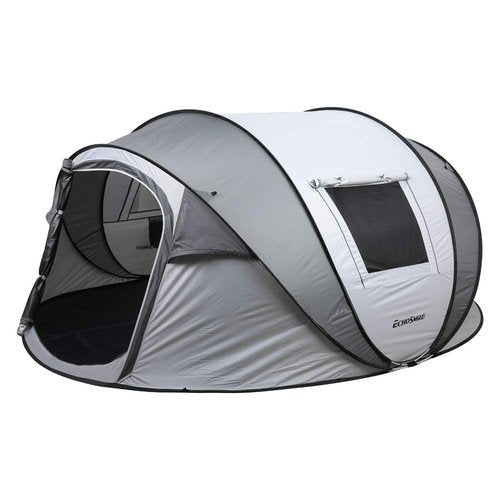 EchoSmile Instant Pop Up Tent for 6, Water Resistant Dome Tent, Easy Setup for Camping, Hiking & Outdoor, Portable with Carry Bag, 3 Season
